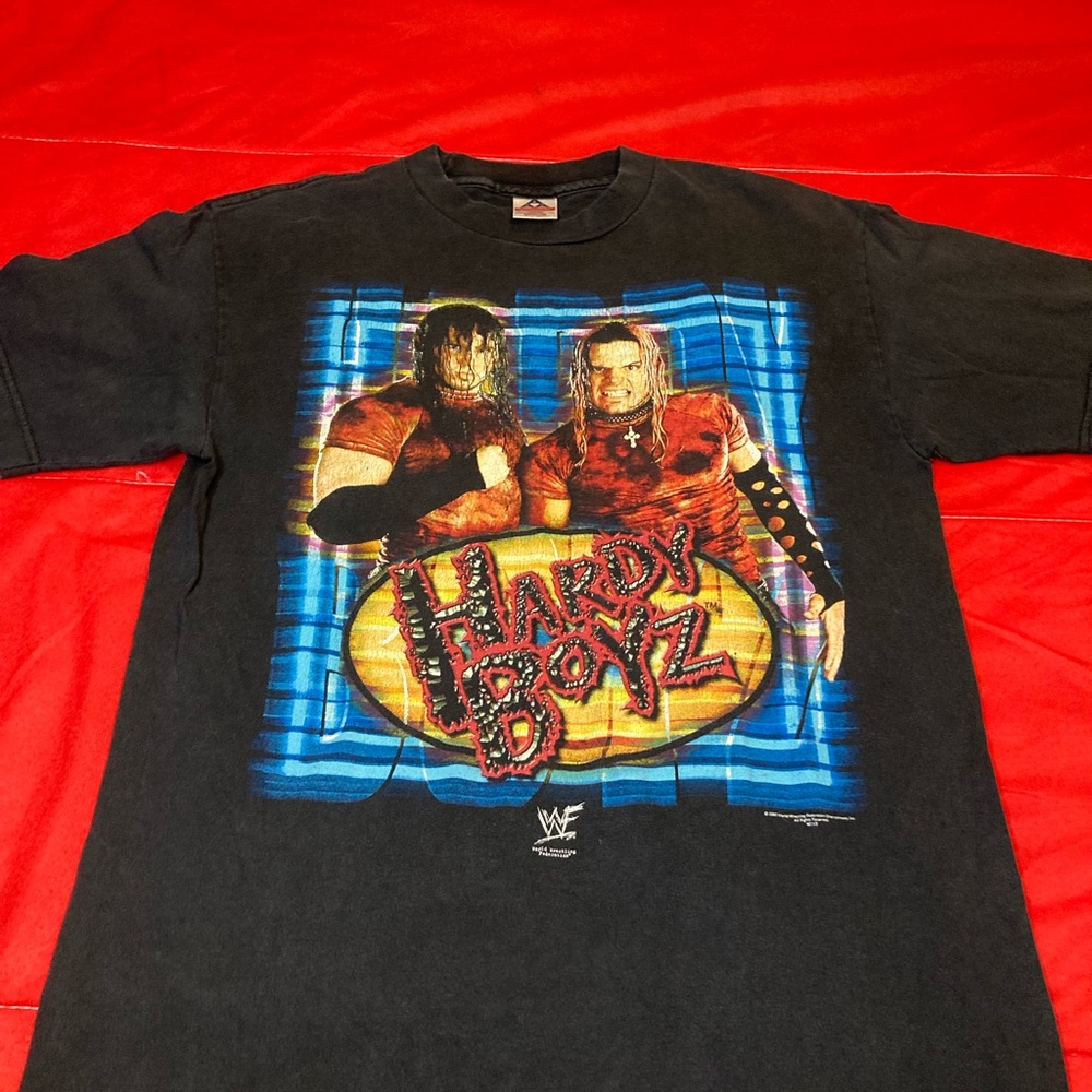 Vintage wwf shirt hardy boyz medium - Picture 4 of 5
